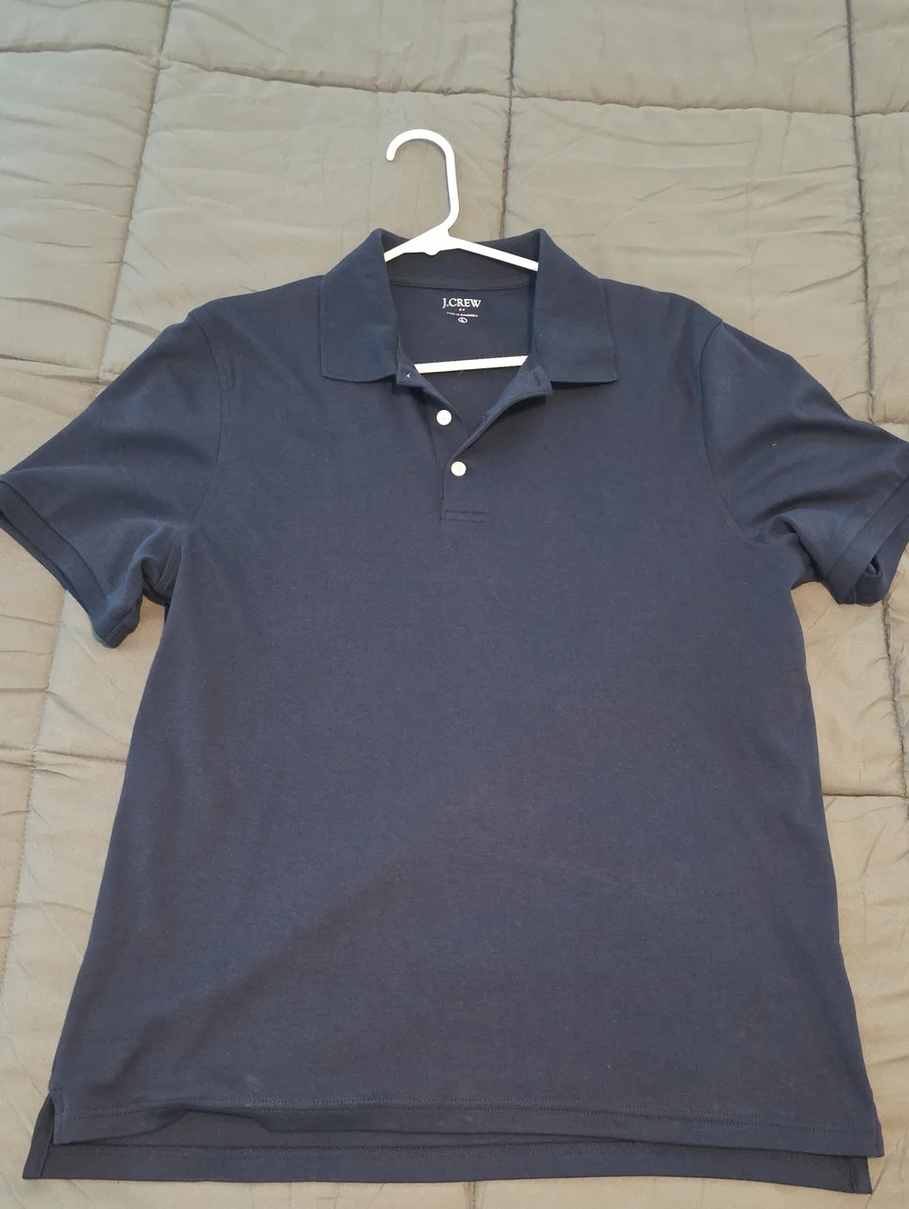 J. Crew Men's Polo Shirt - Navy Blue